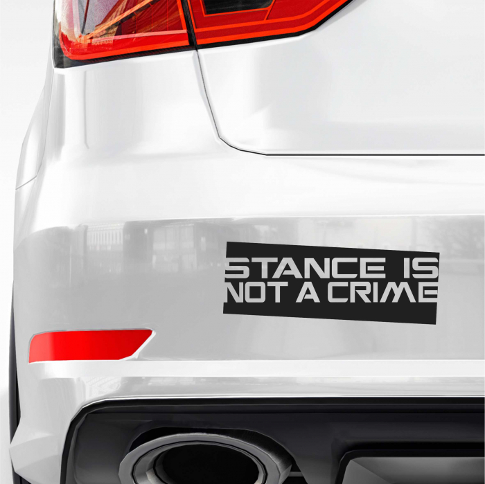 STICKER STANCE IS NOT A CRIME [1]
