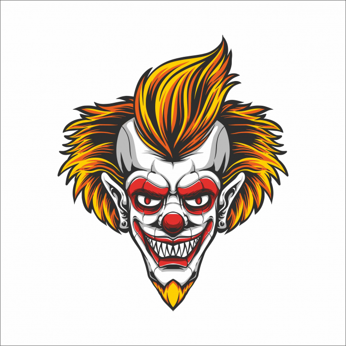 STICKER CREEPY CLOWN [1]