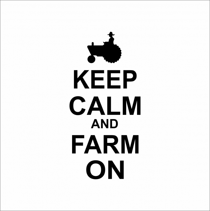 STICKER KEEP CALM FARM ON [1]