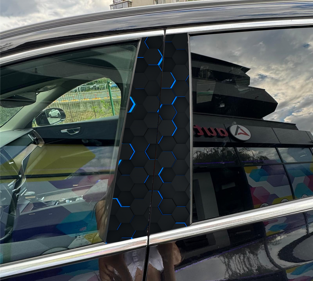 STICKER STALPI AUTO-HEXAGON CLASIC PERSONALIZABIL [2]