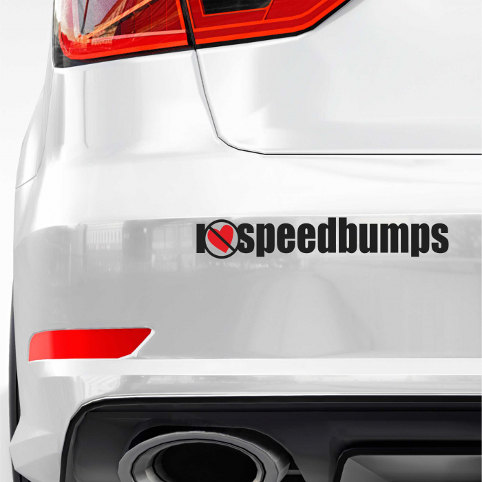 STICKER I LOVE SPEEDBUMPS [1]