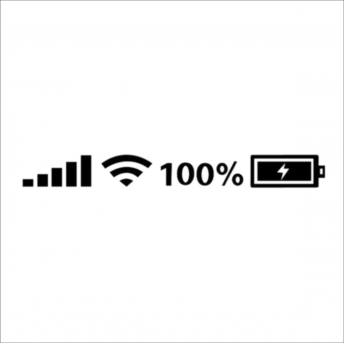 STICKER BATERIE SEMNAL TELEFON [2]