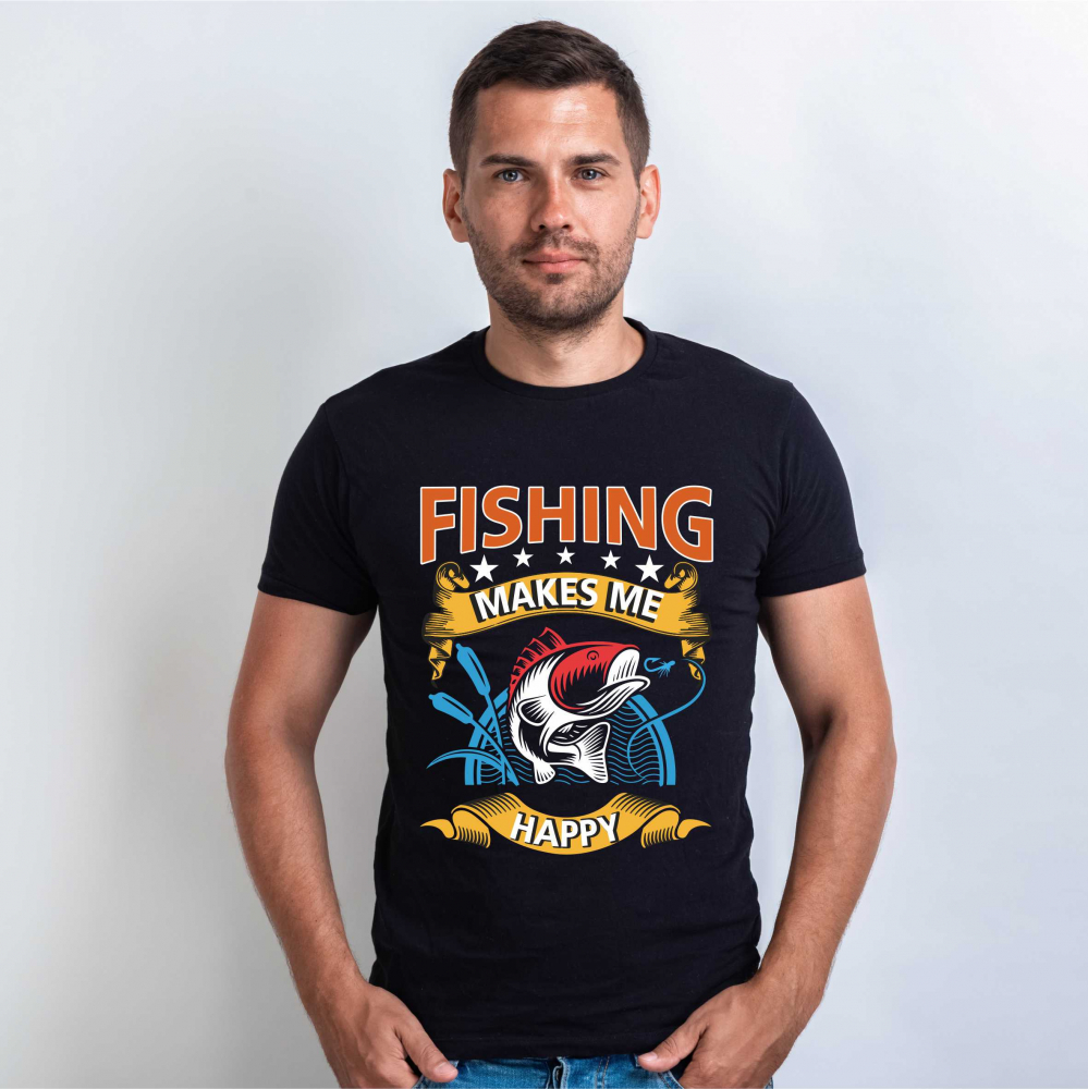 TRICOU FISHING MAKES ME HAPPY V2 [1]
