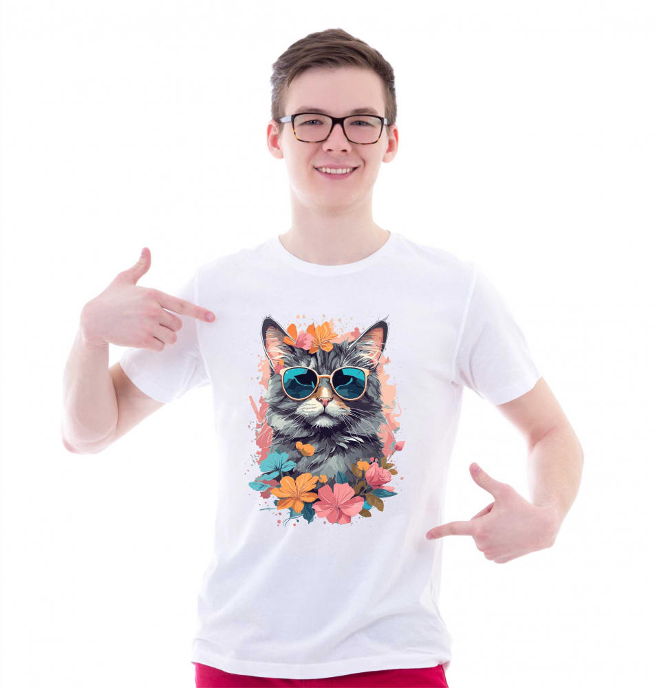 TRICOU PISICA SI FLORI [1]