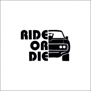 PAUL WALKER STICKER - RIDE OR DIE 2
