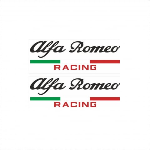 ALFA ROMEO - SET 2 STICKERE ALFA RACING