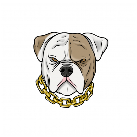 STICKERE PRINTATE - ANGRY DOG PRINT 4