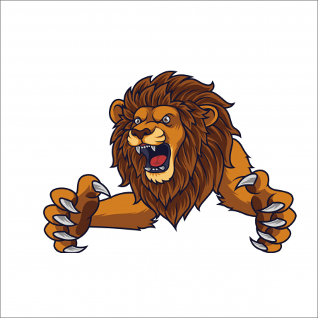 STICKERE PRINTATE - ANGRY LION PRINT