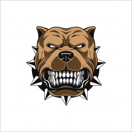 STICKERE PRINTATE - ANGRY DOG PRINT 2