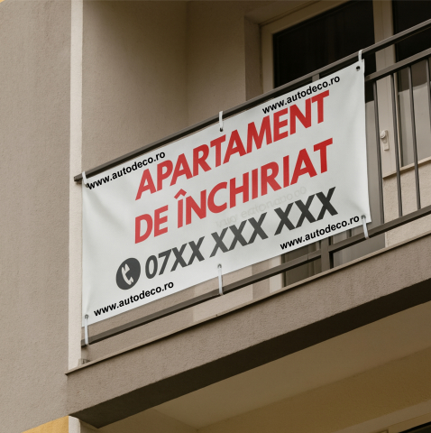 BANNERE PERSONALIZATE - BANNER APARTAMENT DE INCHIRIAT