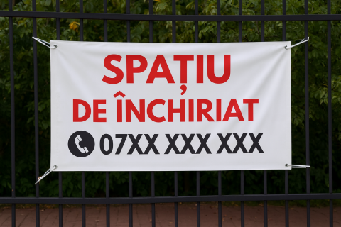 BANNERE PERSONALIZATE - BANNER SPATIU DE ÎNCHIRIAT
