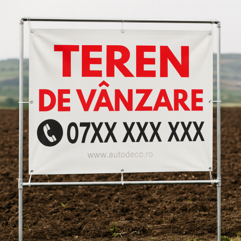 BANNERE PERSONALIZATE - BANNER - TEREN DE VANZARE