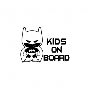 BABY ON BOARD - KIDS ON BOARD BATMAN