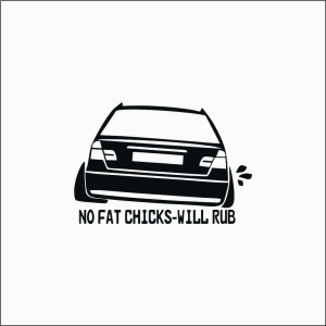 BMW - NO FAT CHICKS BMW
