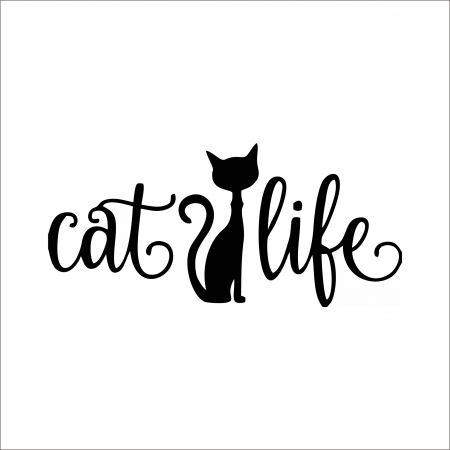 PENTRU FETE - CAT LIFE STICKER