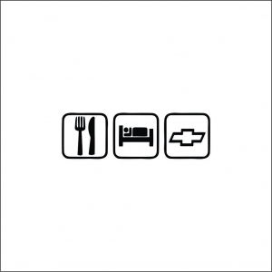 STICKERE MARCI AUTO - EAT SLEEP CHEVROLET