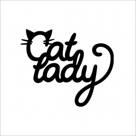 PENTRU FETE - CAT LADY STICKER