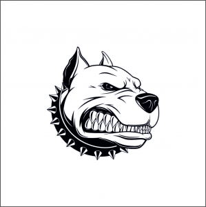STICKERE CU ANIMALE - CAINE FIOROS