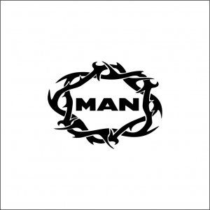 MAN - MAN STICKER