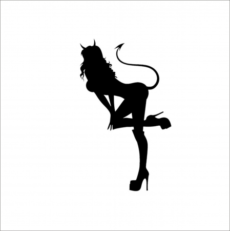 18+ STICKER - EVIL GIRL