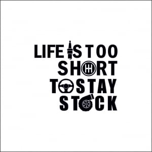 DIVERSE - LIFE IS TO SHORT TO STAY STOCK