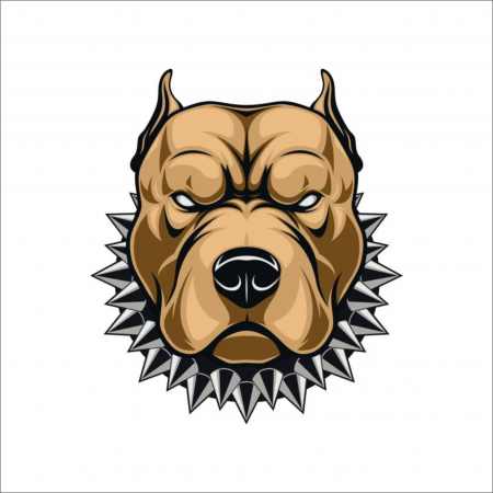 STICKERE PRINTATE - ANGRY DOG PRINT