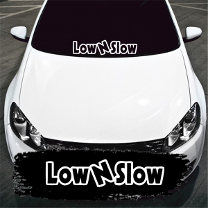 STICKERE PARBRIZ - LOW AND SLOW 2