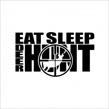 VANATOARE - PESCUIT - EAT SLEEP HUNT STICKER
