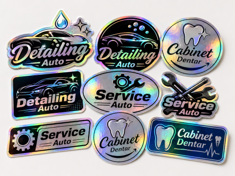 STICKERE PERSONALIZATE - PERSONALIZEAZĂ-TI LOGO-UL HOLOGRAFIC