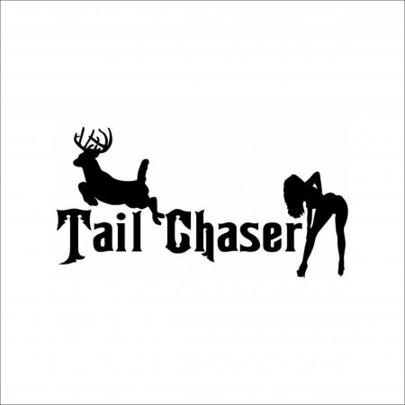 VANATOARE - PESCUIT - TAIL CHASER STICKER