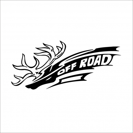 VANATOARE - PESCUIT - CERB OFF ROAD - STICKER