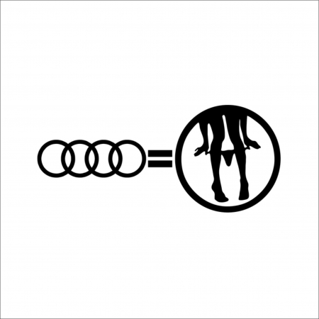 AUDI - AUDI PANTY DROPPER STICKER