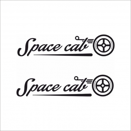 STICKERE CAMIOANE - SET 2 STICKERE SPACE CAB
