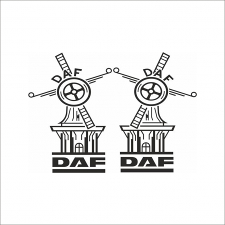 DAF - SET 2 STICKERE DAF NR 11