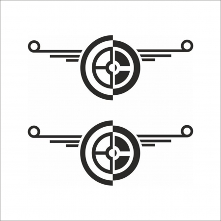 DAF - SET 2 STICKERE DAF NR 14