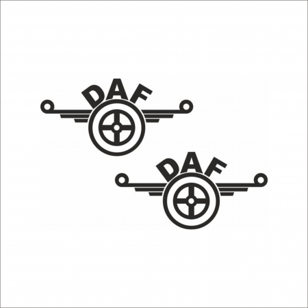 DAF - SET 2 STICKERE DAF NR 6