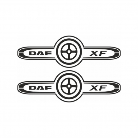 DAF - SET 2 STICKERE DAF NR 9