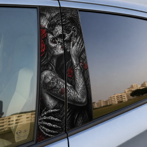 STALPI MARCI AUTO - SET 2 STICKERE PENTRU STALPI DARK COUPLE NR.4