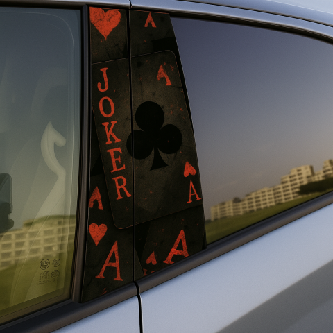 STALPI MARCI AUTO - SET 2 STICKERE PENTRU STALPI JOKER