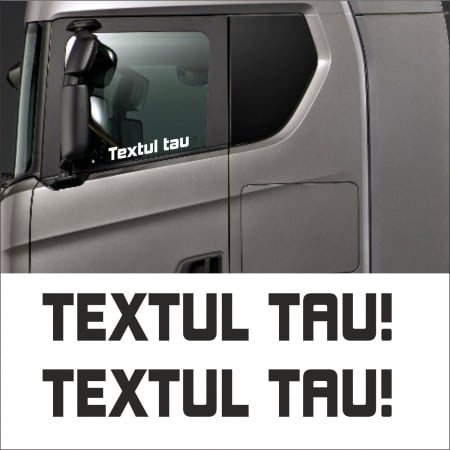 MAN - SET STICKER TEXTUL TAU