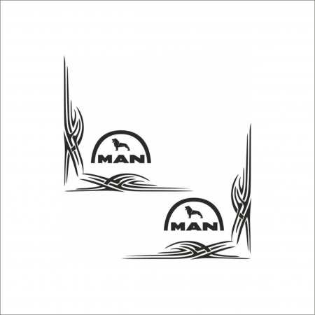 MAN - SET STICKERE CAMION MAN NR 1