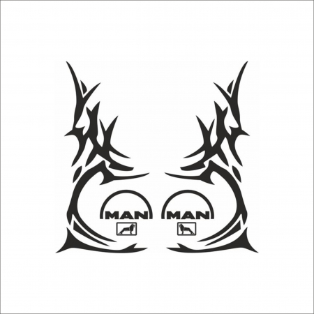 MAN - SET STICKERE CAMION MAN NR 4