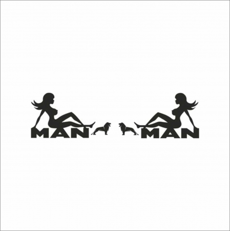 MAN - SET STICKERE CAMION MAN WOMAN