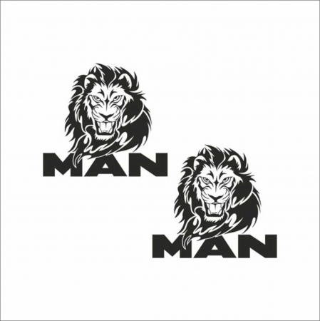 MAN - SET STICKERE CAMION MAN LEU NR.1