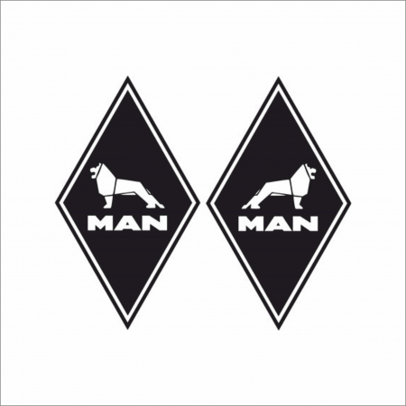 MAN - SET STICKERE CAMION MAN ROMB NR.1