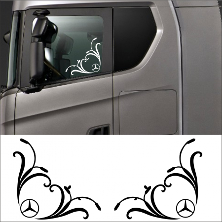 STICKERE CAMIOANE - SET STICKERE CAMION MERCEDES V1