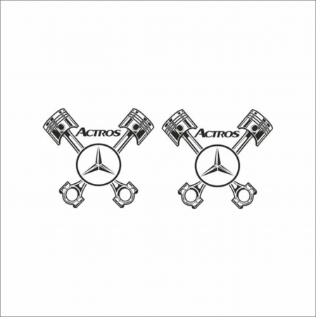 MERCEDES CAMIOANE - SET STICKERE CAMION MERCEDES ACTROS V2