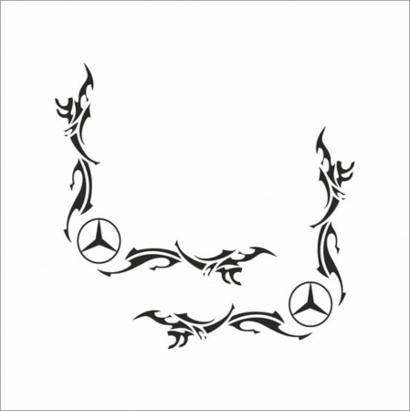 MERCEDES CAMIOANE - SET STICKERE CAMION MERCEDES LOGO V7