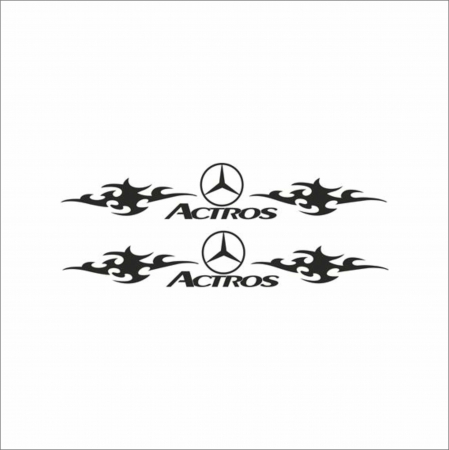 MERCEDES CAMIOANE - SET STICKERE CAMION MERCEDES ACTROS TRIBAL