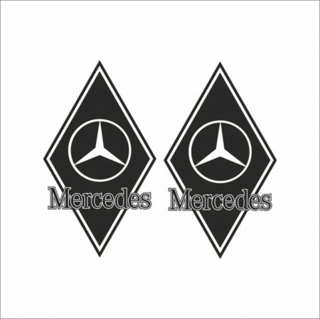 MERCEDES CAMIOANE - SET STICKERE CAMION MERCEDES ROMB NR.1